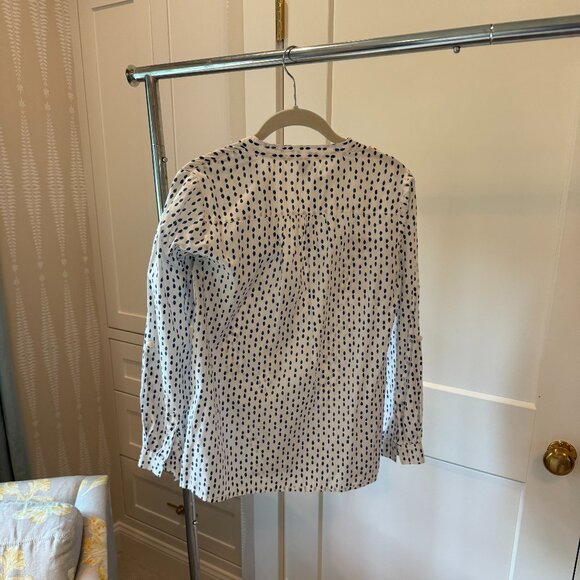 Rikshaw Design Navy Dot Print Cotton Tunic Top (Size S) - Picture 2 of 6